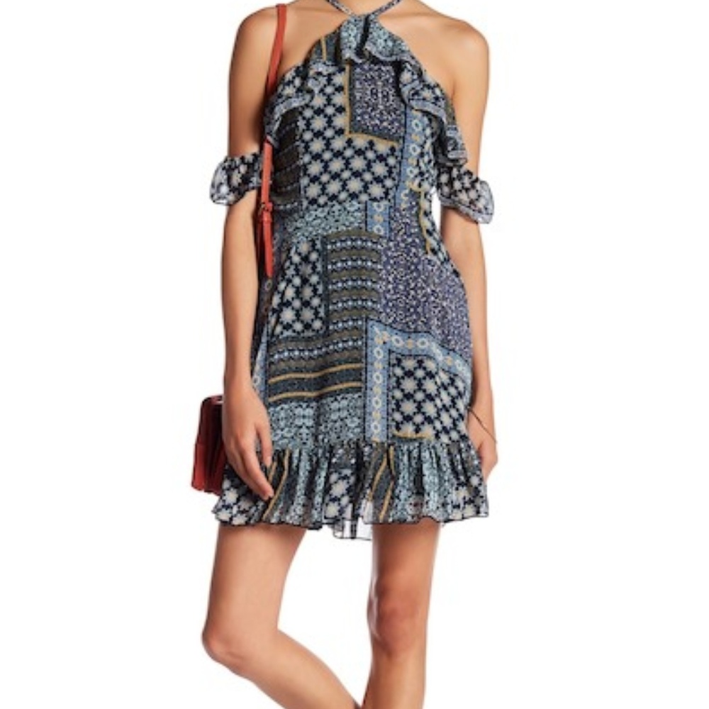 Romeo & Juliet Couture Patchwork Off-the-Shoulder